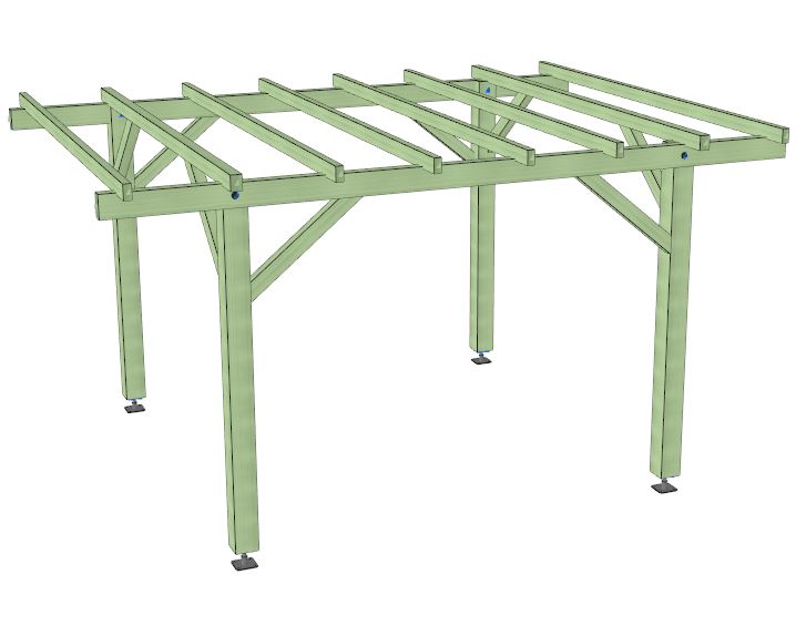 pergola 3 m x 3m