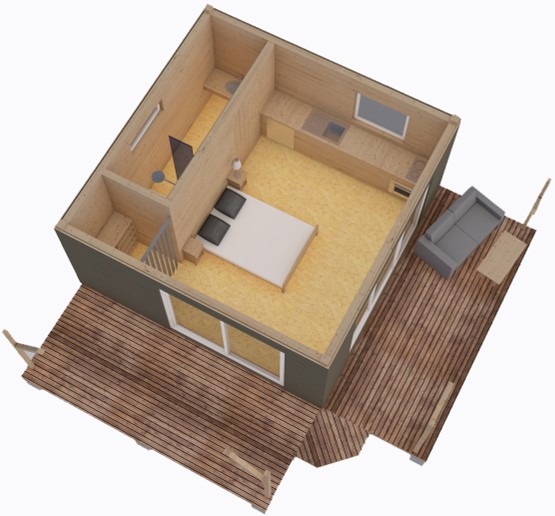 Bungalow 25m²